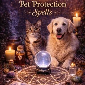 Pet Protection Spell Candle
